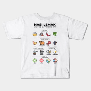 Nasi Lemak ordering chart Kids T-Shirt